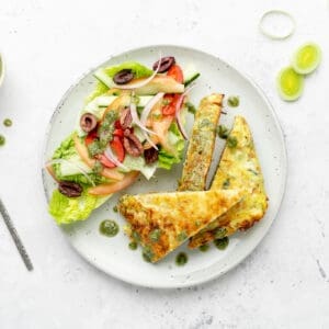 Frittata vol met verse groenten