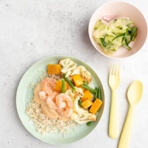 Kids-Thaise scampi curry