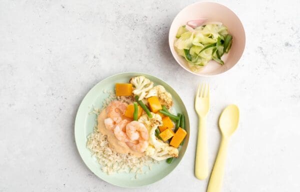 Kids-Thaise scampi curry