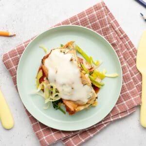 Kids- Italiaanse zalmlasagne met verse spinazie