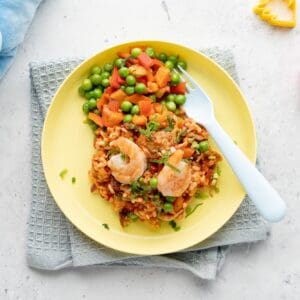 Kids- Jambalaya met kip en gamba's