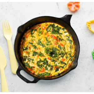 Kids- Frittata vol verse groenten