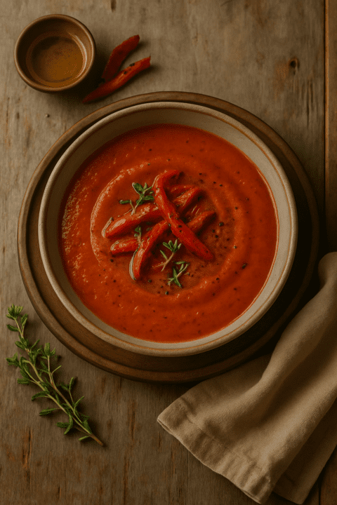 Foto Geroosterde paprikasoep – 500 ml