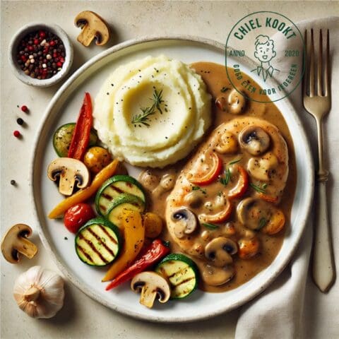 Foto Hongaarse kip stroganoff