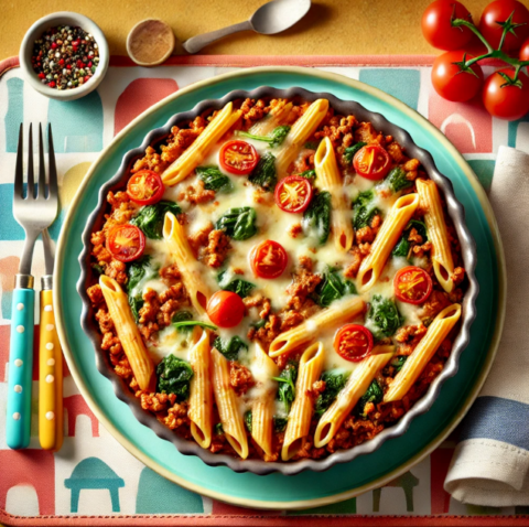 Foto Kids- Pasta bolognese uit de oven