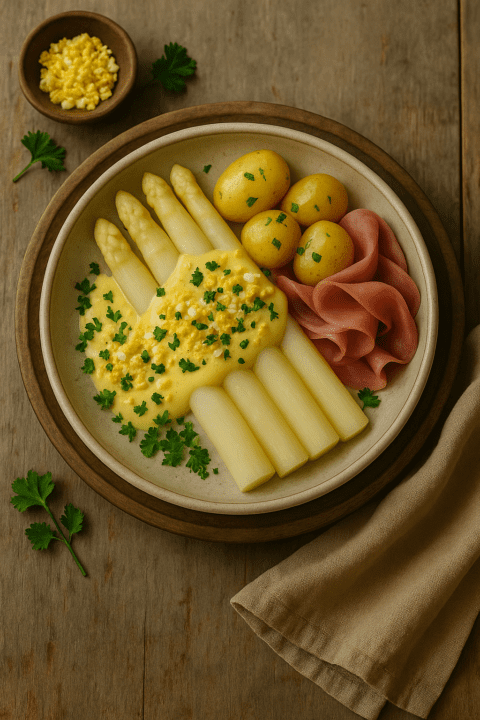 Foto Hollandse Asperges schotel