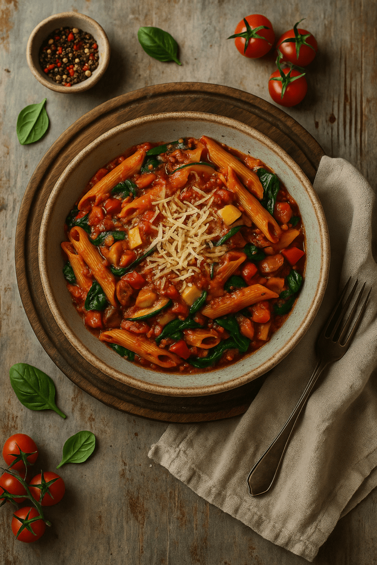 Foto Pasta Al Forno – Klassieke ovenpasta met tomatensaus