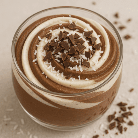 Foto Bounty-kokos chocolade mousse